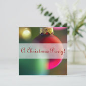 クリスマス フェスティブ ホリデー デコレーション 招待状 (スタンド正面)