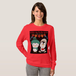 クリスマス フェスティブ レディースTシャツ | ホリデー チアー Tシャツ