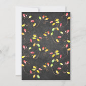 クリスマス フェリズ ナビダ 植物の水彩画 招待状 (裏面)