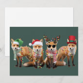 クリスマス フォックス ラバーズ ファミリー アニマル クリスマス ホリデー (正面/裏面)