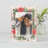 クリスマス フォトフレーム カード ホリデー シーズン ヴィンテージ (スタンド正面)