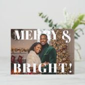 クリスマス・フォトポップカード メリー＆ブライト シーズンカード (スタンド正面)