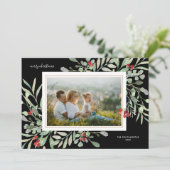 クリスマス フォト ウィンター グリーン 赤いベリー (スタンド正面)