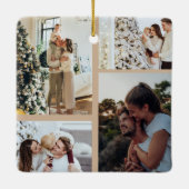 クリスマス フォト オーナメント, フォト コラージュ クリスマス セラミックオーナメント (裏面)