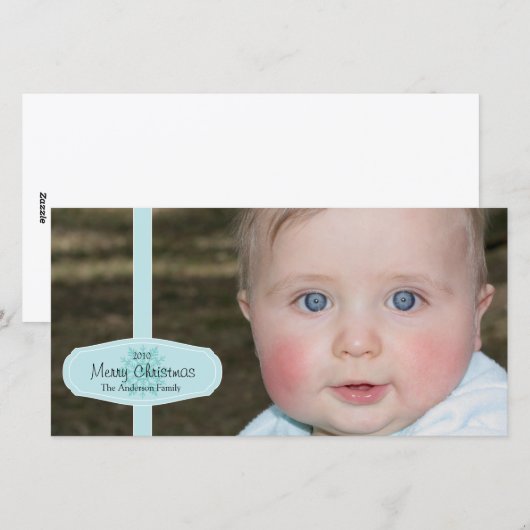 クリスマス フォト カード (正面/裏面)