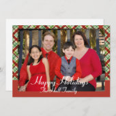 クリスマス·フォト·カード·インサート 招待状 (正面/裏面)