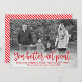 クリスマス・フォト・カード、ホリデー・カおもしろいード、 シーズンカード (正面/裏面)