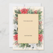 クリスマス フォト カード ホリデー Xmas ヴィンテージ シーズン グリーティング カード (裏面)