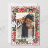 クリスマス フォト カード ホリデー Xmas 赤 季節のカード (正面)