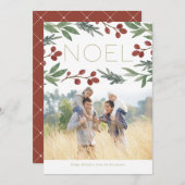 クリスマス フォト カード 祝祭のノエル (正面/裏面)