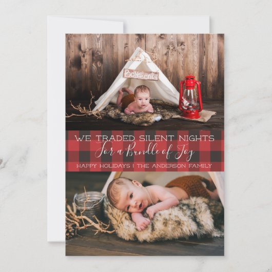 クリスマス・フォト・カ静かード – レス・ナイツ シーズンカード (正面)