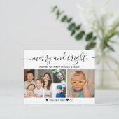 クリスマス フォト コラージュ 4 枚  ハッピーホリデー (スタンド正面)