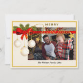 クリスマス フォト シーズン ピン ホリデー オフホワイト (正面)