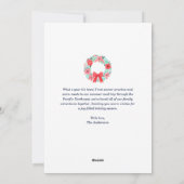 クリスマス フォト ジンジャー フラワーブルー (裏面)