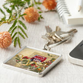 クリスマス フォト フレーム キーホルダー (側面)