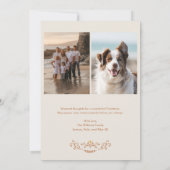 クリスマス フォークアート ホリデー フォト カード (裏面)