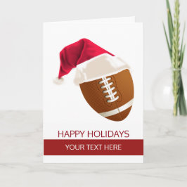 クリスマス フットボール サンタハット グリーティングカード