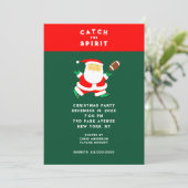 クリスマス フットボール パーティー 招待状 (スタンド正面)