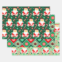 クリスマス フットボール ラッピングペーパー シート