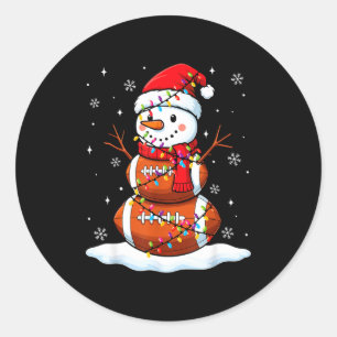 クリスマス フットボール 雪だるま キッズ フットボール クリスマス ラウンドシール
