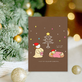 クリスマス フラット ホリデーカード