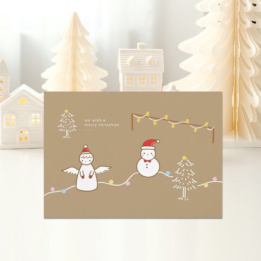 クリスマス フラット ホリデーカード