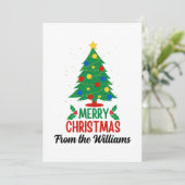 クリスマス フラット ホリデー カード (スタンド正面)