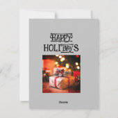 クリスマス フラット ホリデー カード, サイズ: 4.25" x 5.5", (裏面)