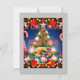 クリスマス フラット ホリデー カード, サイズ: 4.25" x 5.5",