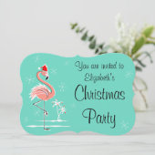 クリスマス·フラミンゴの「お招待され前は」かっこ 招待状 (スタンド正面)