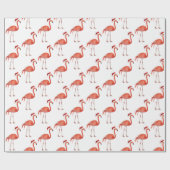 クリスマス フラミンゴ ラッピングペーパー (フラット)
