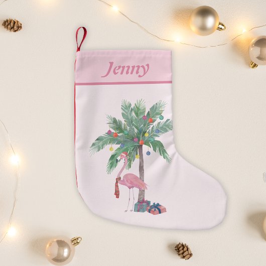 クリスマス フラミンゴ 名前 スモールクリスマスストッキング