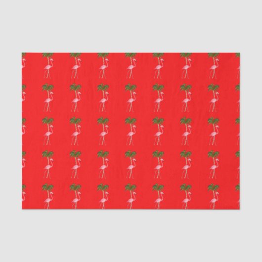 クリスマス フラミンゴ 薄葉紙 (正面)