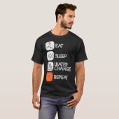 クリスマス フラワーホーン フィッシュ Tシャツ (正面フル)