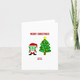 クリスマス フランケンチーズ 小さなグリーティングカード カード