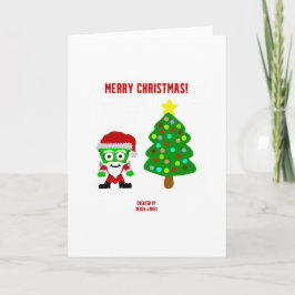 クリスマス フランケンチーズ 標準グリーティングカード カード