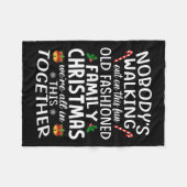 クリスマス フリースブランケット (正面(横))