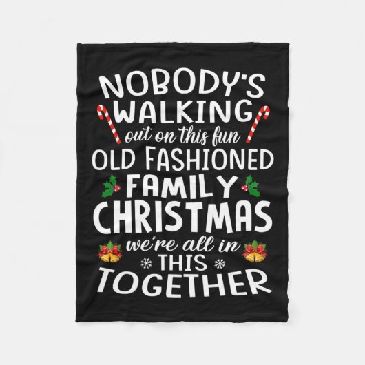 クリスマス フリースブランケット (正面)