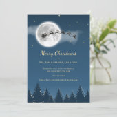 クリスマス フルムーン グリーティング カード (スタンド正面)