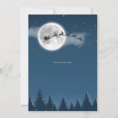 クリスマス フルムーン グリーティング カード (裏面)