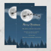 クリスマス フルムーン グリーティング カード (正面/裏面)