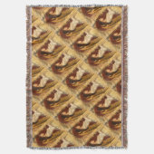 クリスマス・フレスコ・エンジェル スローブランケット (正面縦)