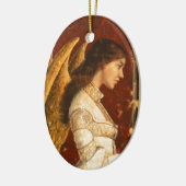 クリスマス・フレスコ・エンジェル セラミックオーナメント (左)