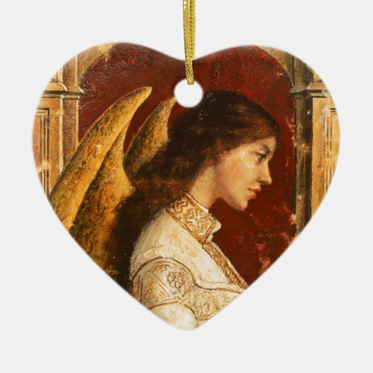 クリスマス・フレスコ・エンジェル セラミックオーナメント (正面)