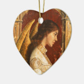 クリスマス・フレスコ・エンジェル セラミックオーナメント (左)