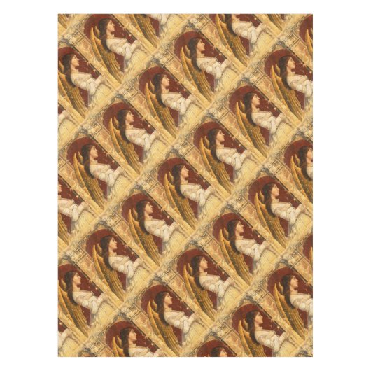 クリスマス・フレスコ・エンジェル テーブルクロス (正面)