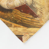 クリスマス・フレスコ・エンジェル フリースブランケット (角)