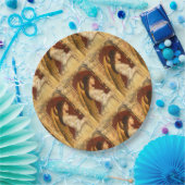 クリスマス・フレスコ・エンジェル ペーパープレート (パーティー)