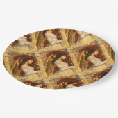 クリスマス・フレスコ・エンジェル ペーパープレート (アングル)