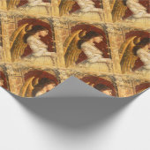 クリスマス・フレスコ・エンジェル ラッピングペーパー (角)